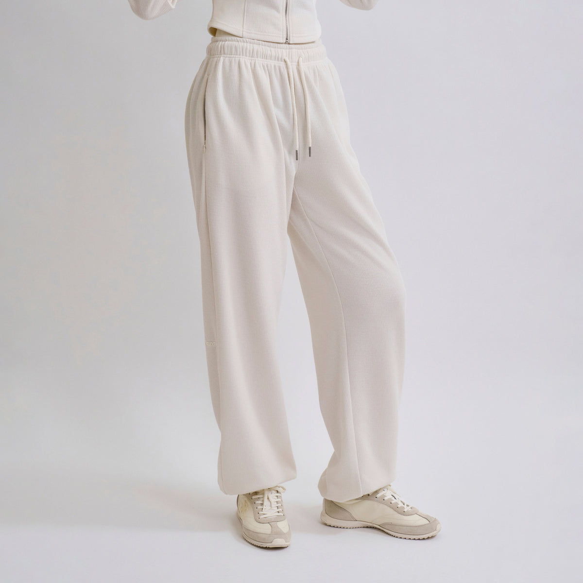 Knit Warm Layered Jogger Pants