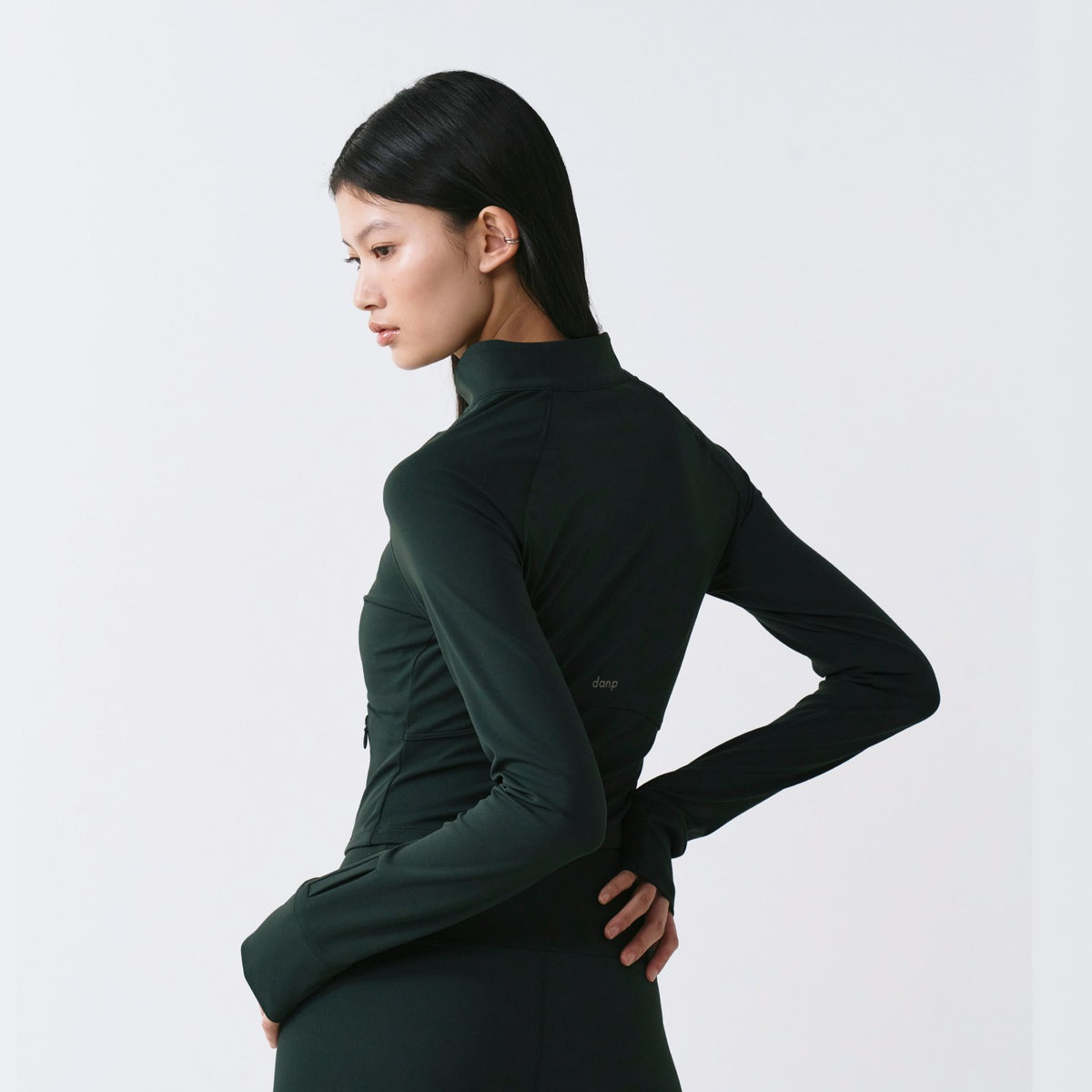 Morning Flow Crop Full Zip-Up