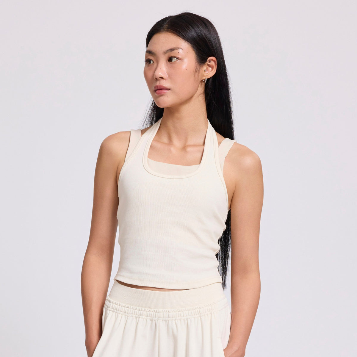 Move Layer Halter Bra Top