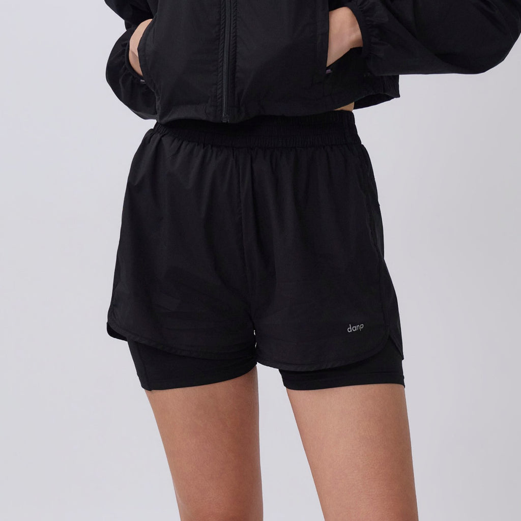 Pace Up Stretch Layered Shorts