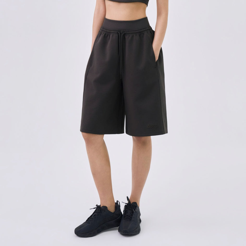 Rib Fit Layered Bermuda Pants