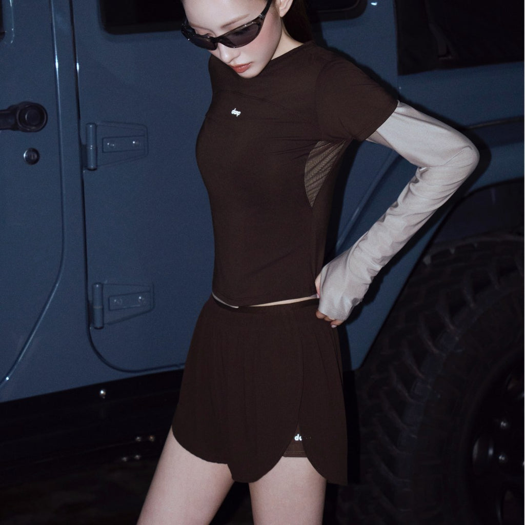 Run Slit Layered Shorts