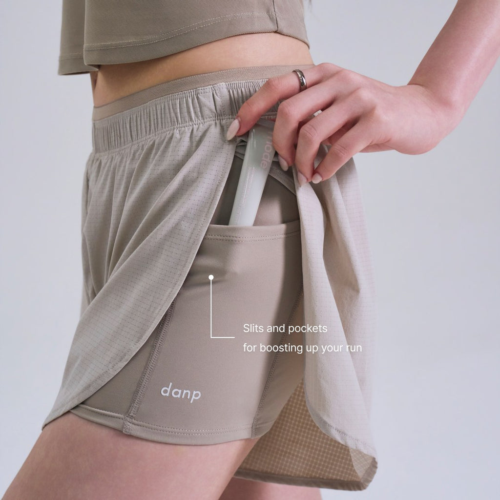 Run Slit Layered Shorts