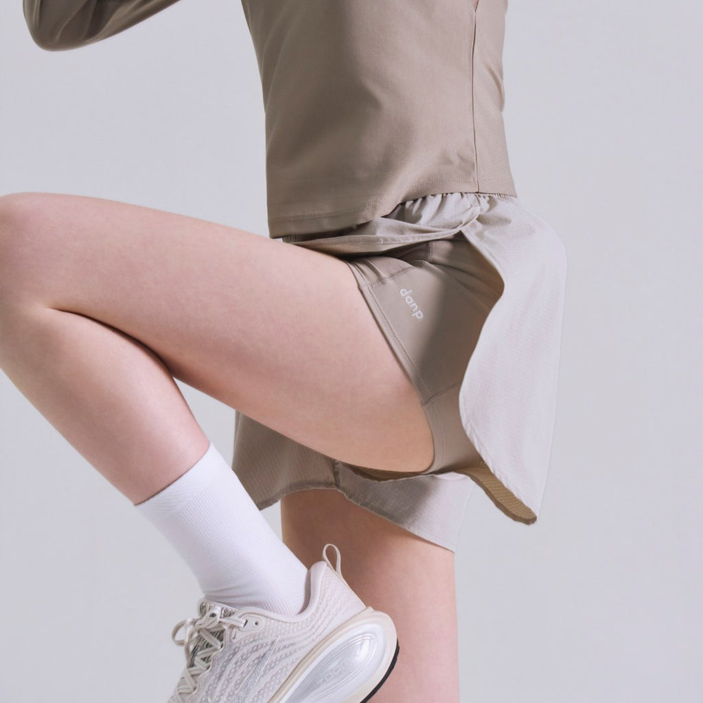 Run Slit Layered Shorts