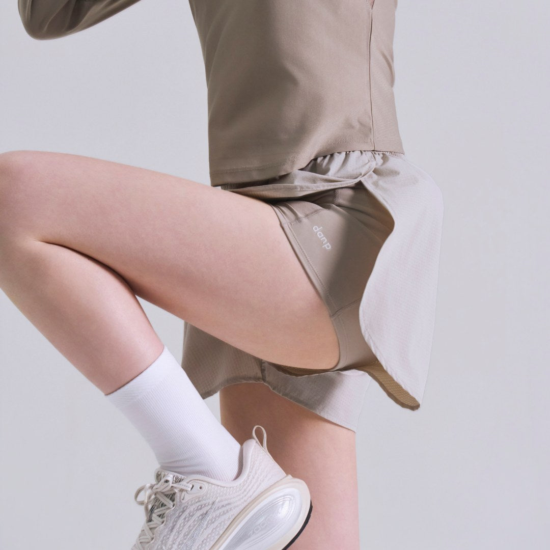 Run Slit Layered Shorts