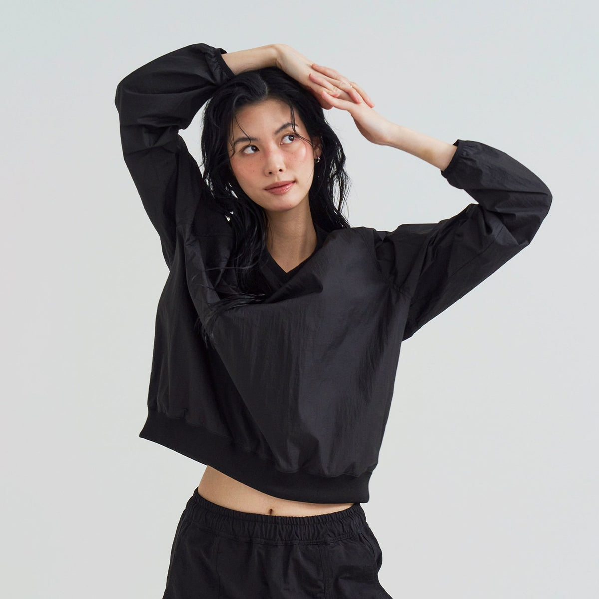 Sheer Nylon Sweatshirt