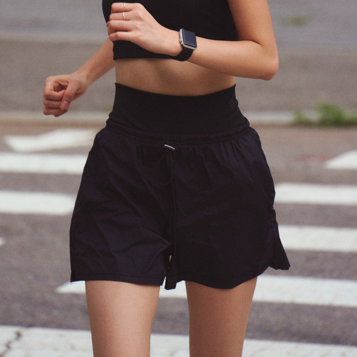 Soft Layered Nylon Shorts