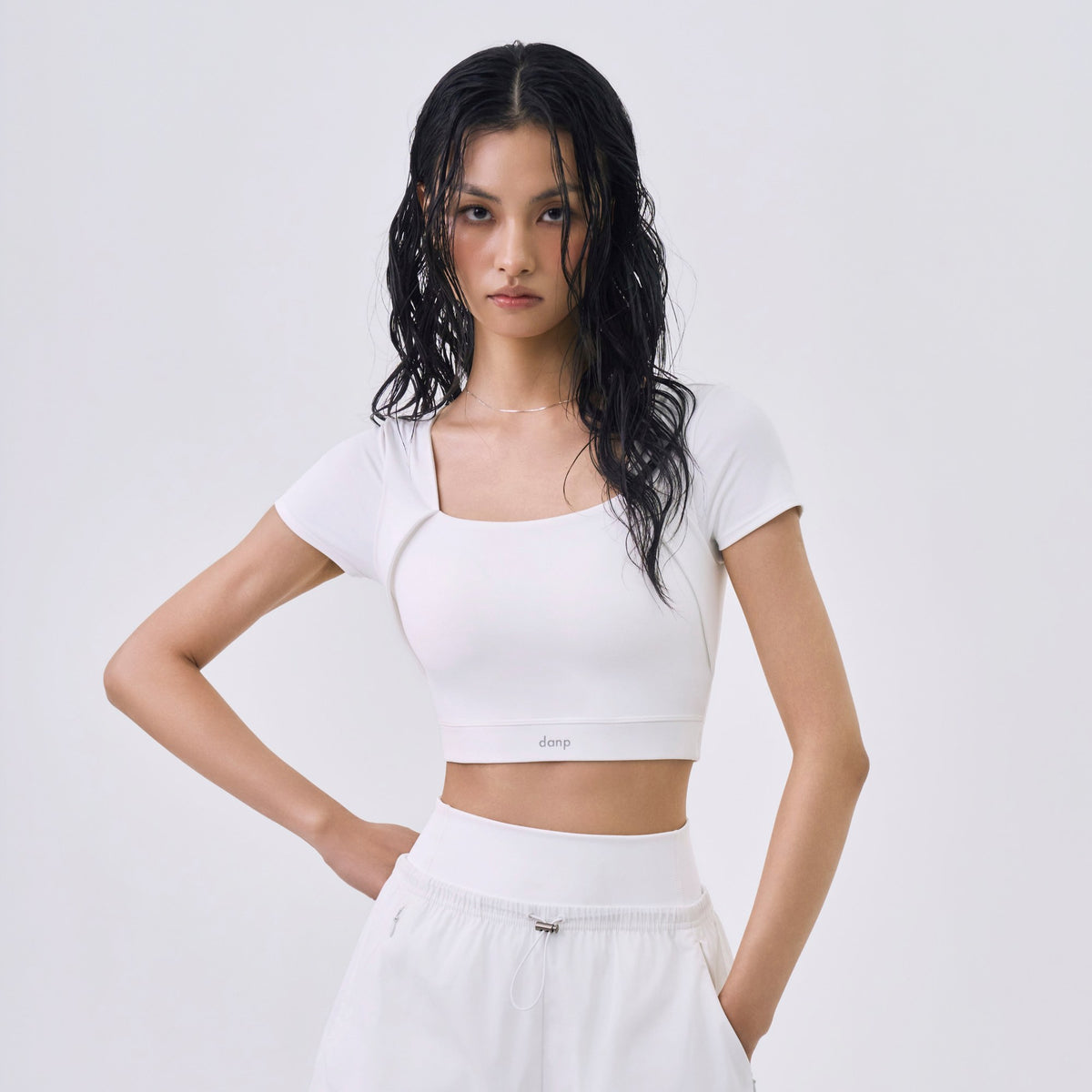 Sun Grain Curve Fit Crop Top