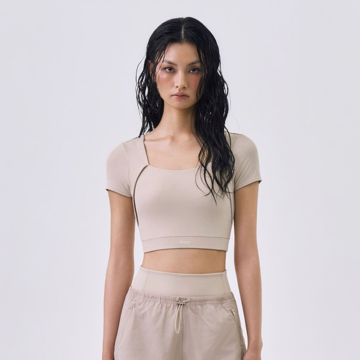 Sun Grain Curve Fit Crop Top