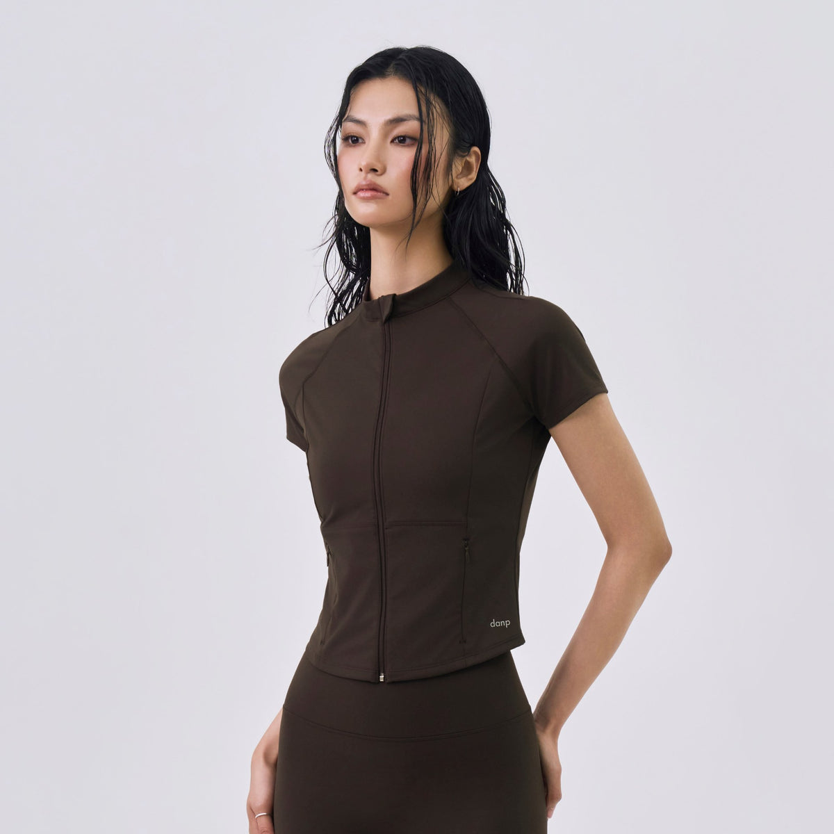 Sun Grain Short Sleeve Full Zip-Up