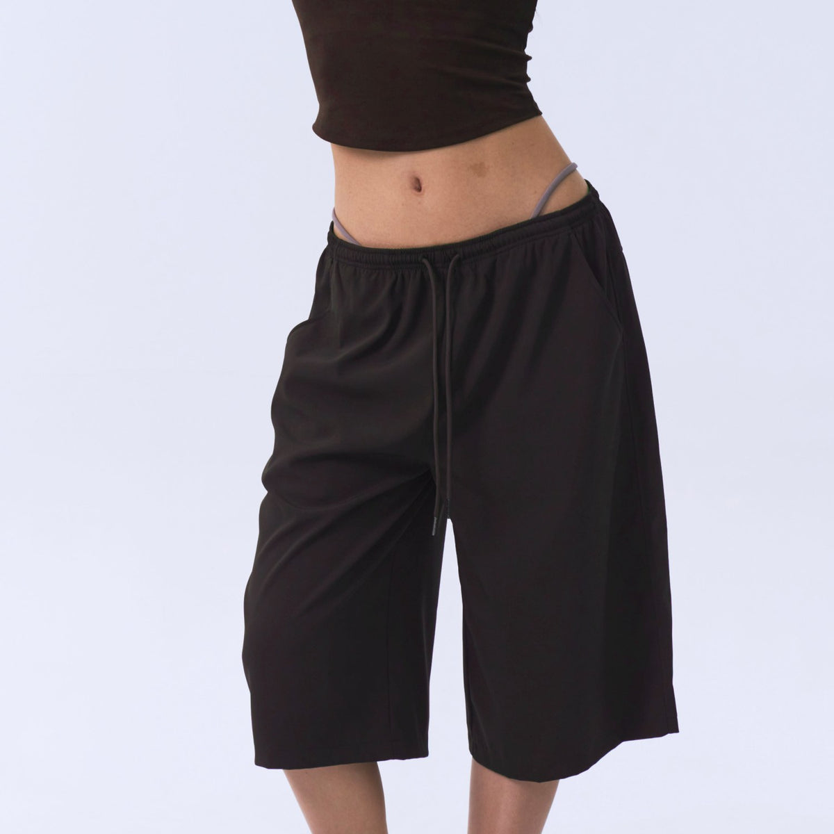 V Strap Bermuda Pants (2-Way)